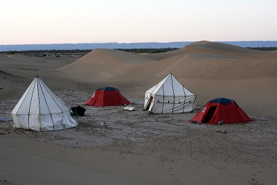 Desert tents in zagora